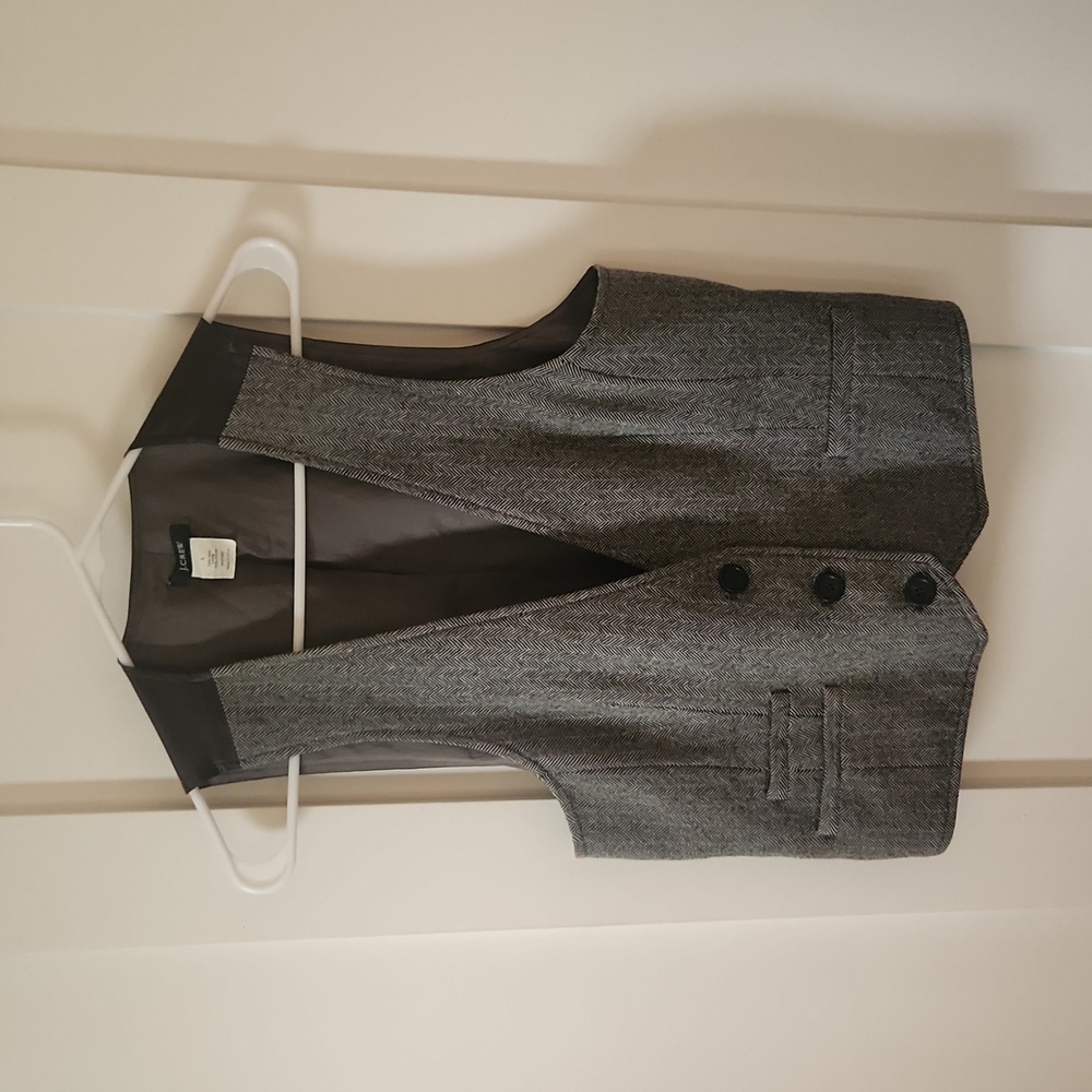 JCrew Herringbone Menswear Style Vest